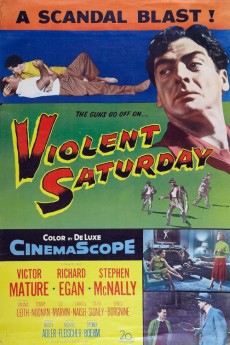 Violent Saturday (1955) poster