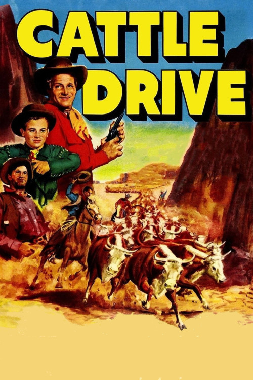 Cattle Drive (1951) poster