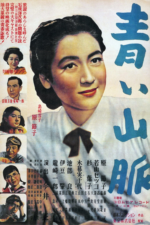 Aoi sanmyaku (1949) poster