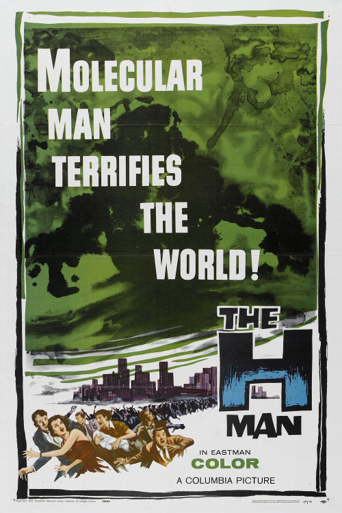 Bijo to ekitai ningen (1958) poster