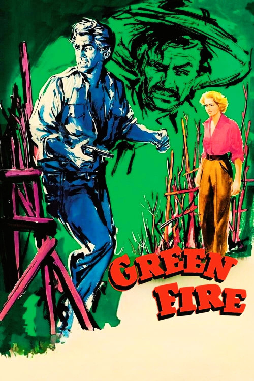 Green Fire (1954) poster