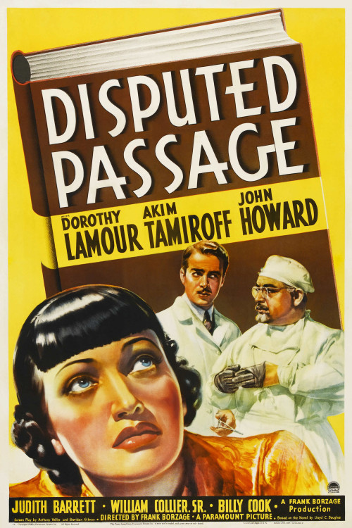 Disputed Passage (1939) poster