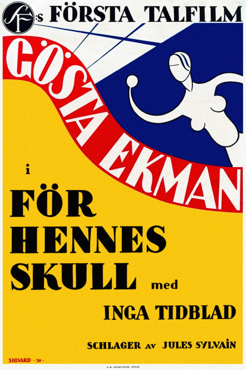 För hennes skull (1930) poster