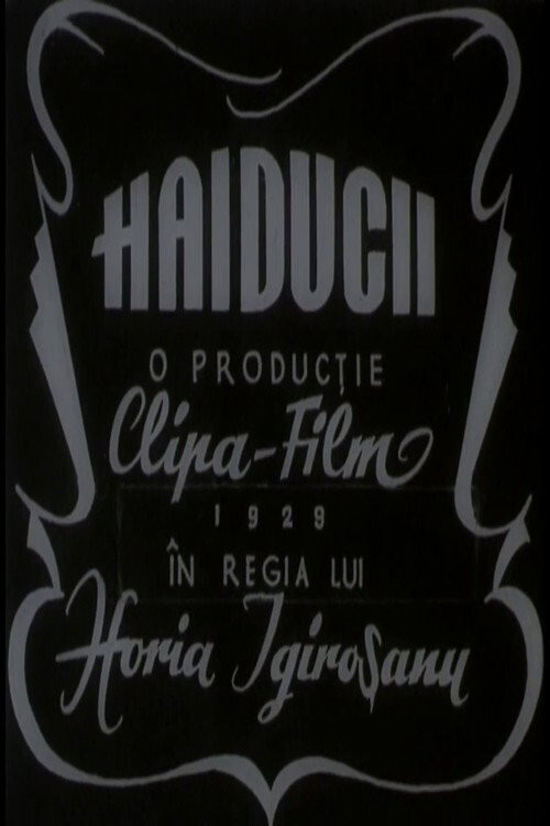 Haiducii (1929) poster