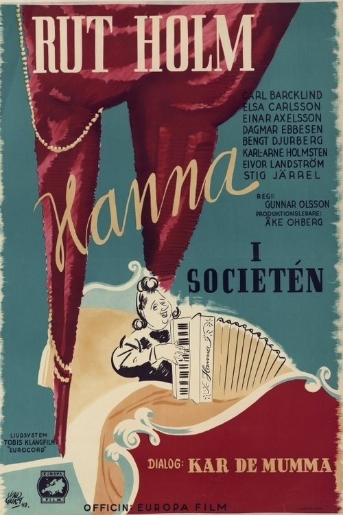 Hanna i societén (1940) poster