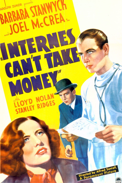 Internes Can't Take Money (1937) poster
