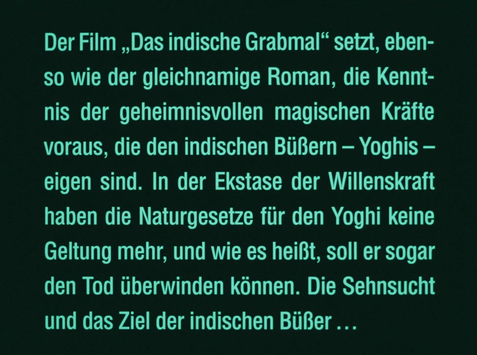 Das indische Grabmal erster Teil - Die Sendung des Yoghi screenshot 1