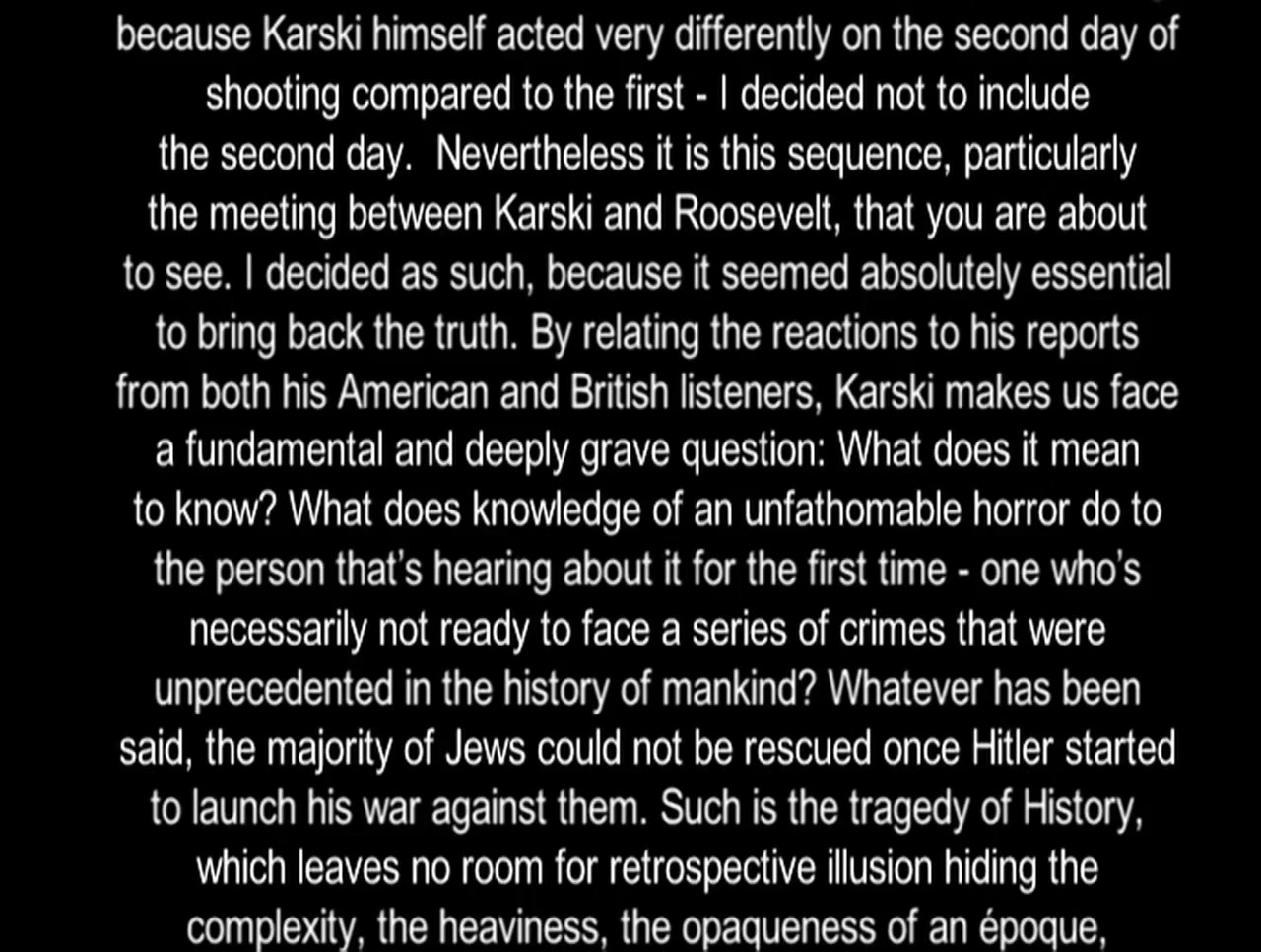 Le rapport Karski screenshot 2