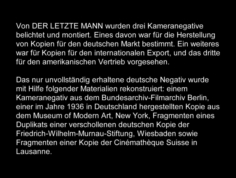 Der letzte Mann screenshot 1