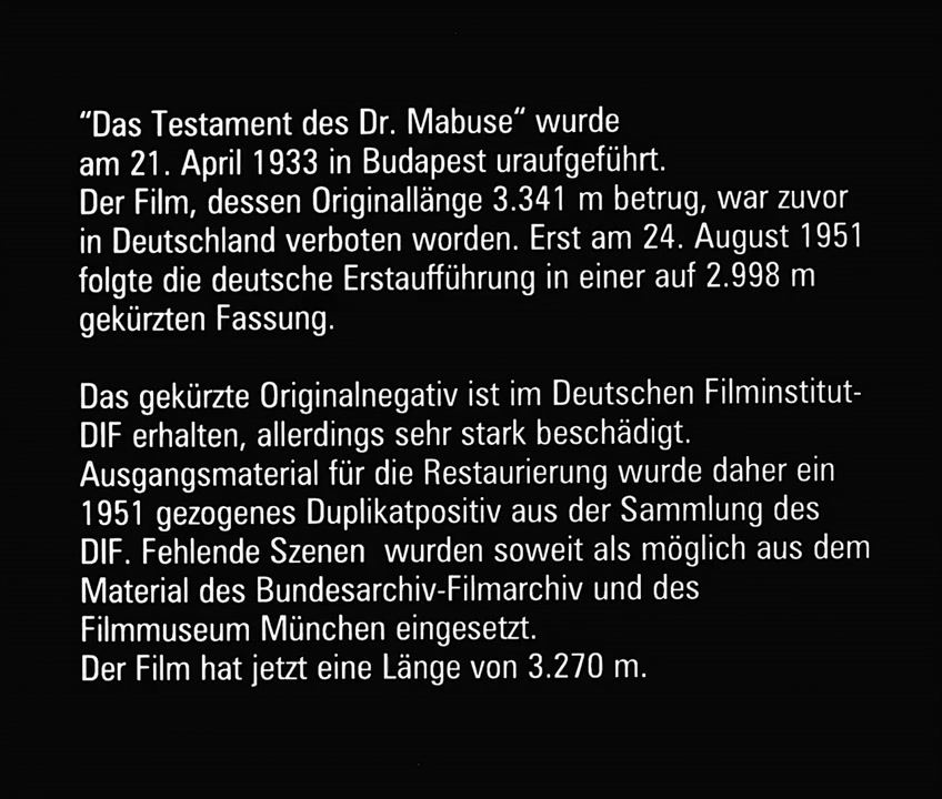 Das Testament des Dr. Mabuse screenshot 1