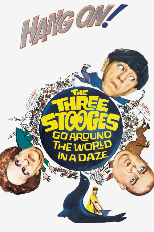 The Three Stooges Go Around the World in a Daze (1963) poster